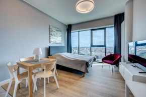 HANZA TOWER Swimming Pool & Spa 18 floor great view studio, Szczecin